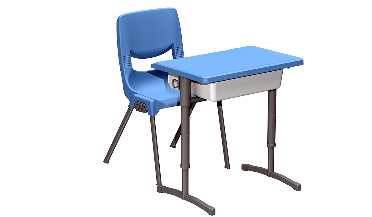 SXD-250018可調較高度學生課桌